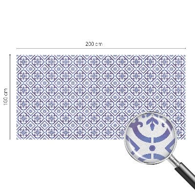 Anti inkijk raamfolie Blauwe tegels