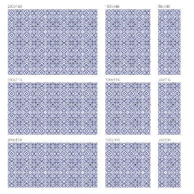 Anti inkijk raamfolie Blauwe tegels