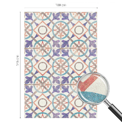 Zonwerende raamfolie glas in lood Kleurrijke mozaïeken