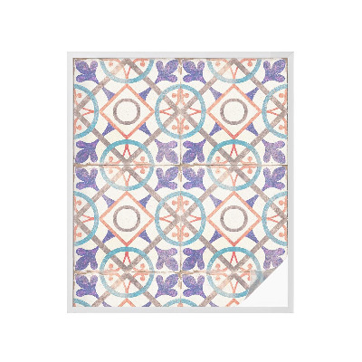 Zonwerende raamfolie glas in lood Kleurrijke mozaïeken