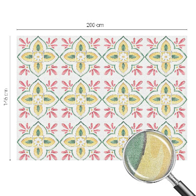 Zonwerende raamfolie glas in lood Bloemenornament