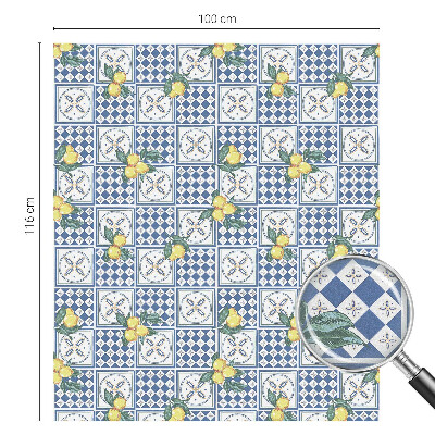 Anti inkijk raamfolie Citroenpatroon