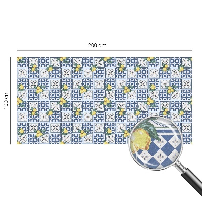 Anti inkijk raamfolie Citroenpatroon