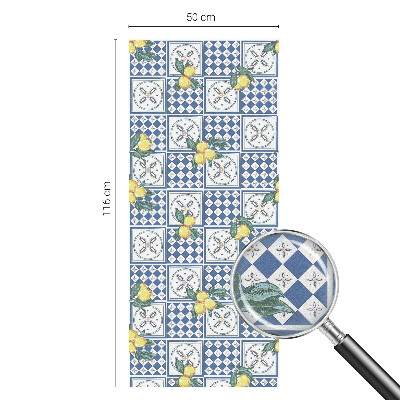 Anti inkijk raamfolie Citroenpatroon