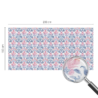 Zelfklevende anti inkijk folie glas in lood Bloemensymmetrie