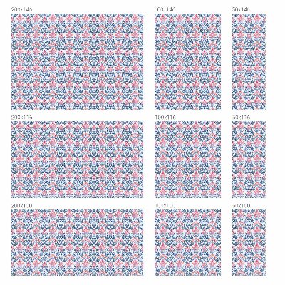 Zelfklevende anti inkijk folie glas in lood Bloemensymmetrie