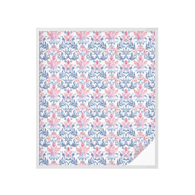 Zelfklevende anti inkijk folie glas in lood Bloemensymmetrie