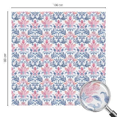 Zelfklevende anti inkijk folie glas in lood Bloemensymmetrie