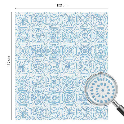 Anti inkijk raamfolie Blauwe tegels