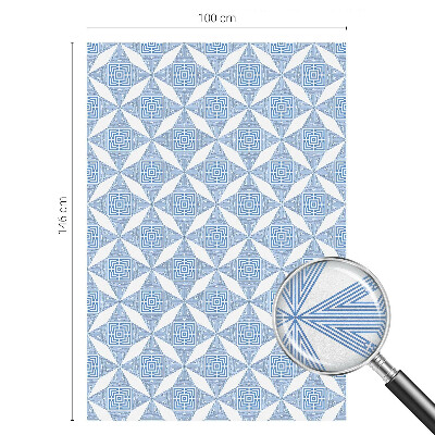 Zelfklevende anti inkijk folie glas in lood Geometrische doolhoven