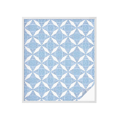 Zelfklevende anti inkijk folie glas in lood Geometrische doolhoven