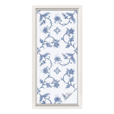 Zonwerende raamfolie Bloemenornament