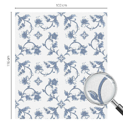 Zonwerende raamfolie Bloemenornament