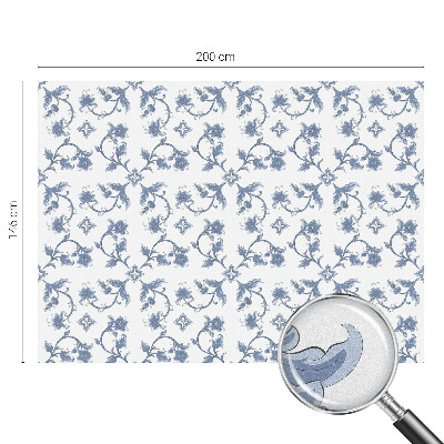 Zonwerende raamfolie Bloemenornament