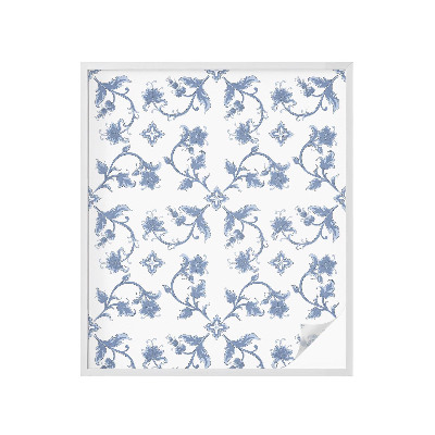 Zonwerende raamfolie Bloemenornament