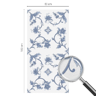 Zonwerende raamfolie Bloemenornament