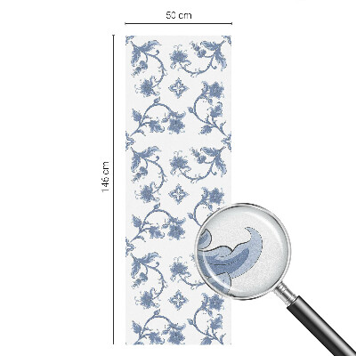 Zonwerende raamfolie Bloemenornament