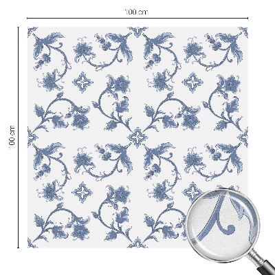 Zonwerende raamfolie Bloemenornament