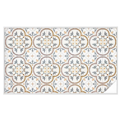 Zelfklevende anti inkijk folie glas in lood Getegelde ornamenten