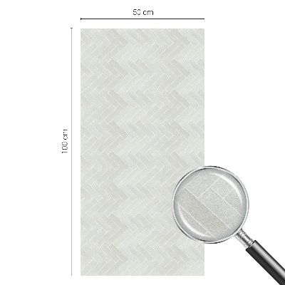 Zonwerende raamfolie glas in lood Grijze visgraat