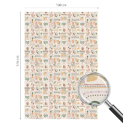 Zelfklevende raamfolie glas in lood Folkloristische patronen