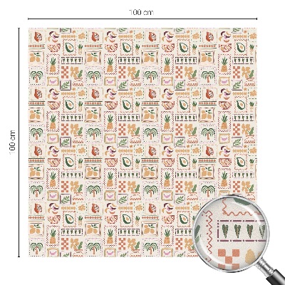 Zelfklevende raamfolie glas in lood Folkloristische patronen