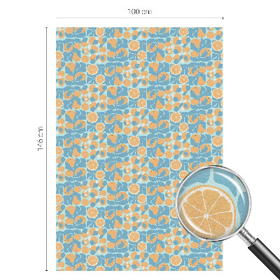 Anti inkijk raamfolie Visachtige citrus