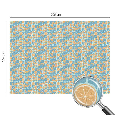 Anti inkijk raamfolie Visachtige citrus