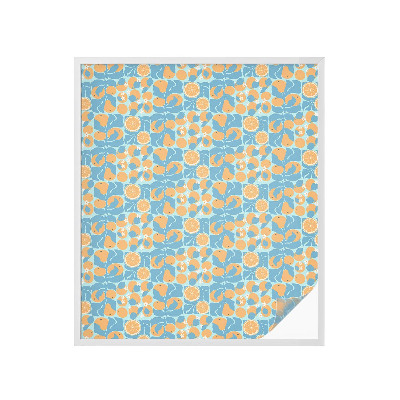 Anti inkijk raamfolie Visachtige citrus