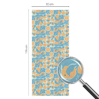 Anti inkijk raamfolie Visachtige citrus