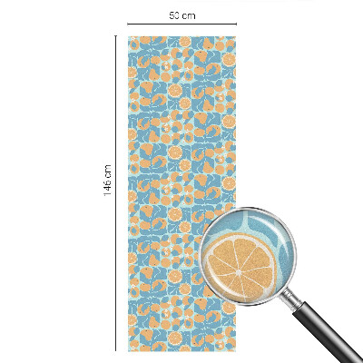 Anti inkijk raamfolie Visachtige citrus