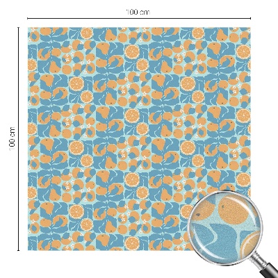 Anti inkijk raamfolie Visachtige citrus