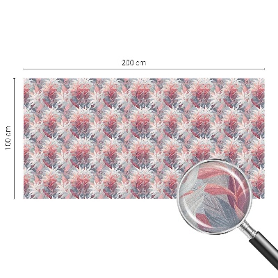 Zelfklevende raamfolie glas in lood Bloembladeren