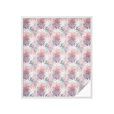 Zelfklevende raamfolie glas in lood Bloembladeren