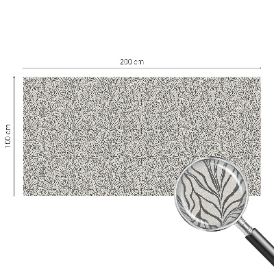 Zelfklevende anti inkijk folie glas in lood Bladeren bloemen