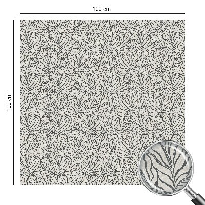 Zelfklevende anti inkijk folie glas in lood Bladeren bloemen