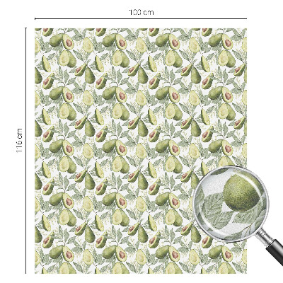 Zonwerende raamfolie glas in lood Avocadobladeren