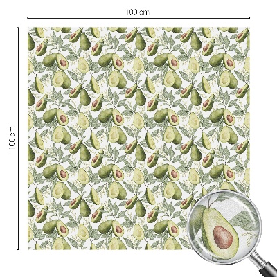Zonwerende raamfolie glas in lood Avocadobladeren