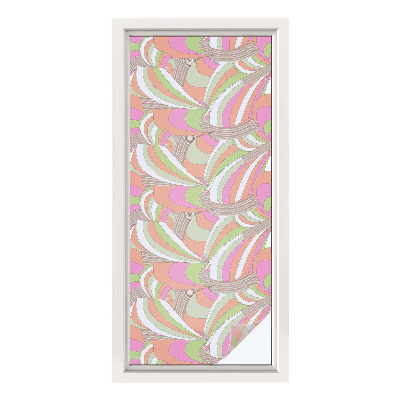 Zonwerende raamfolie Kleurrijke zigzag