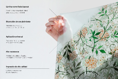 Zelfklevende anti inkijk folie glas in lood Pastelkleurige vogels