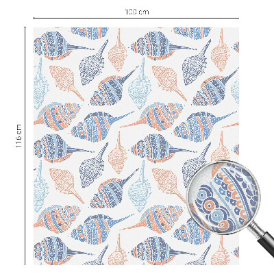 Anti inkijk raamfolie Zeeschelpen