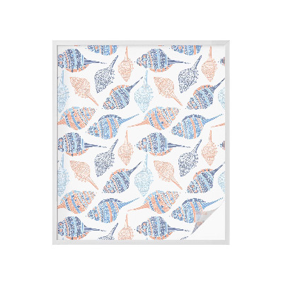 Anti inkijk raamfolie Zeeschelpen