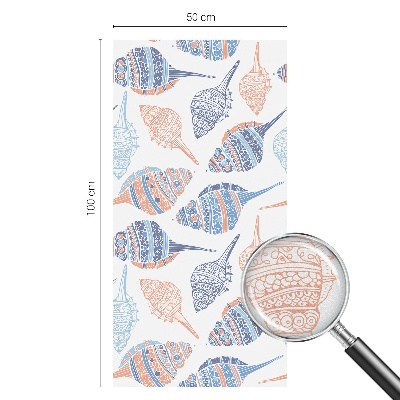 Anti inkijk raamfolie Zeeschelpen