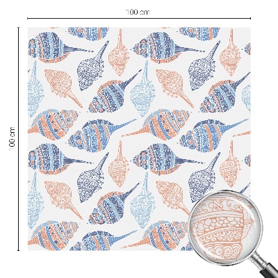 Anti inkijk raamfolie Zeeschelpen