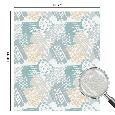 Zonwerende raamfolie glas in lood Abstracte mozaïek