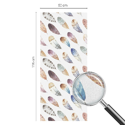 Zonwerende raamfolie Boho veren