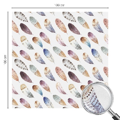 Zonwerende raamfolie Boho veren