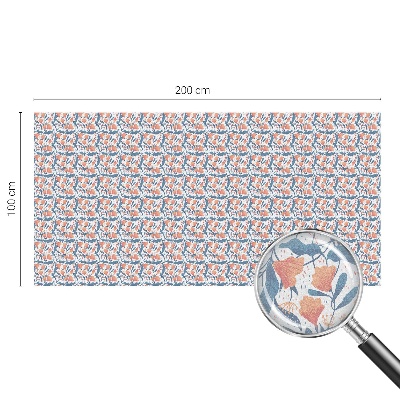 Zelfklevende anti inkijk folie glas in lood Een bloemenfeest