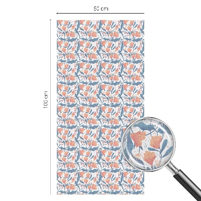 Zelfklevende anti inkijk folie glas in lood Een bloemenfeest