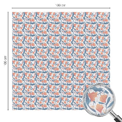 Zelfklevende anti inkijk folie glas in lood Een bloemenfeest